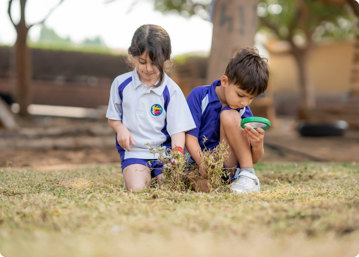 gardening and outdoor play Image